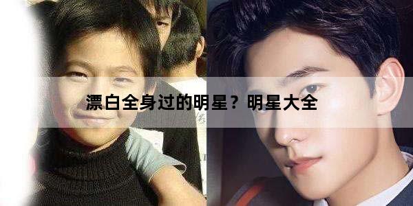 漂白全身过的明星？明星大全